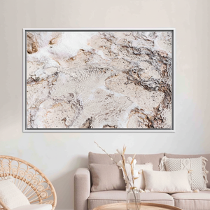 Modern Abstract Wall Decor: Elegant Nature <b>Print</b> on <b>Canvas</b> Panel,WHITE <b>FRAMED</b> <b>CANVAS</b> - Product Image 3