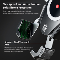 Support de téléphone universel étanche pour moto Kewig avec chargeur, support de téléphone pour vélo, scooter, pour téléphone portable de 4,7 à 7,2 pouces
