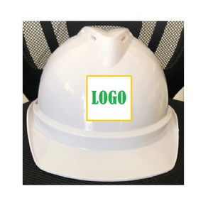 사용자 정의 로고 야외 하드 모자 ABS 건설 팀 안전 헬멧 환기 구멍 조정 가능한 파란색 빨간색 흰색 노란색 보호 - Product Image 5