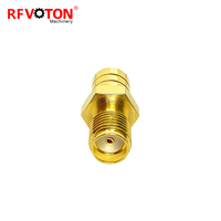 Adaptateur de convertisseur coaxial RF en gros plaqué or 50 ohms en laiton SMA femelle vers SMB mâle droit
