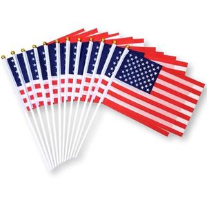 Drapeaux à main rectangulaires imprimés personnalisés pour les événements sportifs et les promotions - Product Image 1