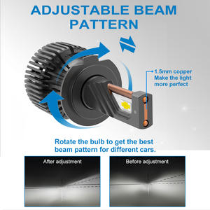 GESLLA Usine 120W Cob Led Phare Ampoule Prix H11 H1 <span class=keywords><strong>D7</strong></span> Led H7 Led Lampe Focos Led H4 Head Light Car Auto Headlamp for Sale - Product Image 5