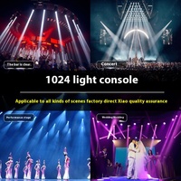 Console d'éclairage à télécommande multicanal 1024S, contrôle d'éclairage de scène 1024, programmation DMX512, 4 canaux, 6A AC110-240V, 20M