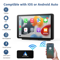 Radio para Auto de 7 Pulgadas con CarPlay Inalámbrico, Android Auto, GPS, WiFi, Reproductor Multimedia con Soporte para Cámara Trasera