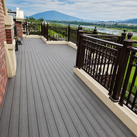 Planches de terrasse en composite bois-plastique, imperméables et ignifuges, en différentes tailles, terrasse en WPC pour l'extérieur