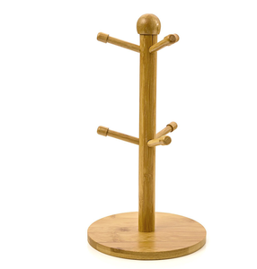 2026 HOT Bamboo <strong>Mug</strong> Rack <strong>Tree</strong> with 6 Hooks - Product Image 2