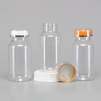 Bouteilles d'emballage pharmaceutique recyclables écologiques en plastique PET pour pilules et compléments alimentaires