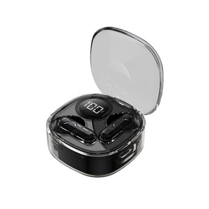 Custodia trasparente con auricolari <span class=keywords><strong>senza</strong></span> fili In cristallo con batteria a LED In-Ear per Bluetooth gadget con Display glitterato per cuffie per cellulari - Product Image 4