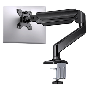 Support d'écran unique en aluminium de qualité supérieure, <span class=keywords><strong>bras</strong></span> <span class=keywords><strong>articulé</strong></span> à mouvement complet, écrans de 13 à 32 pouces, inclinaison, rotation, réglage en hauteur, VESA 100x100 - Product Image 2