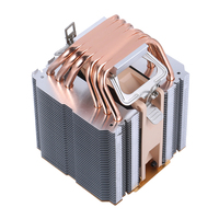Dissipateur thermique pour processeur de 12e génération QiuzAim 90 mm Twin Tower avec 4/6 caloducs 1200/AM5 silencieux 1700 ventilateur de processeur de bureau 1150 éclairé