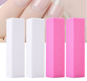 Bloc tampon <span class=keywords><strong>jetable</strong></span> <span class=keywords><strong>Lime</strong></span> à ongles en papier de verre 4 faces Marque privée <span class=keywords><strong>Lime</strong></span> à ongles blanche Tampon de <span class=keywords><strong>lime</strong></span> à ongles - Product Image 4