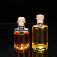 Bouteilles de vin et de liqueur vides de 100 ml, 200 ml, 250 ml, 300 ml, 375 ml, 500 ml, petites bouteilles en verre pour vin de fruits avec bouchon en bois pour rhum, whisky