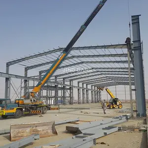 Taller de construcción de edificios de acero prefabricado de bajo precio Materiales de almacén de metal Puente de pesas de acero estructural