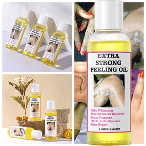 Aceite Exfoliante Amarillo Extra Fuerte de Marca Privada OEM para Rostro y Cuerpo, Vegano, No Testeado en Animales, Blanqueador de Piel, Eliminación de Piel Muerta, 110 ml - Product Image 1