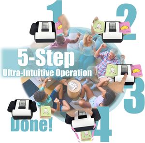 Mélangeur de cartes automatique X1 Modèle 2000mAh Batterie rechargeable 2 jeux Ultra silencieux 12 mois Phase 10 Soirées casino Jeux de famille - Product Image 4