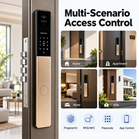 Serrure de porte intelligente WiFi Tuya Smart Life en acier inoxydable 304 de qualité supérieure, résistante à l'eau, avec lecteur d'empreintes digitales, TTLock, RFID, NFC, serrure numérique