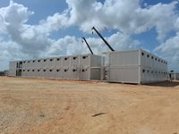 Casa Modulare Prefabbricata Smontabile per Ristrutturazione Infrastrutturale, Consegna Rapida, Struttura in Acciaio Resistente al Calore