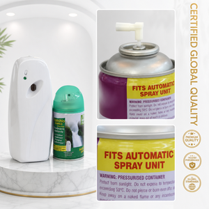 Recarga <span class=keywords><strong>de</strong></span> <span class=keywords><strong>Aerosol</strong></span> Ambientador Multiusos Premium con Aroma a Lavanda, Almizcle y Flores para Dispensador Automático y Neutralizador <span class=keywords><strong>de</strong></span> Olores - Product Image 6