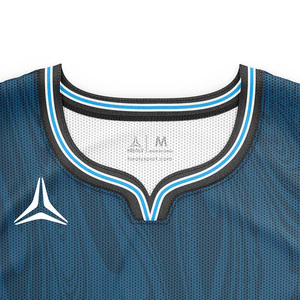 Tenue de sport décontractée sans manches pour homme et jeune homme, avec bordure contrastante bleu clair, idéale pour l'entraînement et le quotidien - Product Image 3