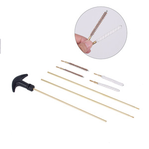 Kit de brosses de nettoyage de tuyaux double taille 4,5 mm et 5,5 mm avec tige en laiton et poignée en T pour l'entretien des conduites extérieures et le nettoyage général - Product Image 1
