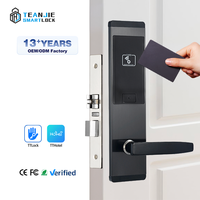 Système de contrôle d'accès électronique sans fil Wi-Fi RFID pour hôtels, serrure de porte en gros pour portes en bois et en aluminium
