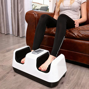 Mesin pijat sirkulasi darah elektrik, mesin pemijat kaki Shiatsu mewah dengan panas, kabel Manual - Product Image 4