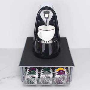Compatible pour <span class=keywords><strong>Tassimo</strong></span> 60pcs Capsule de café Capsule de café <span class=keywords><strong>Tiroir</strong></span> en métal Support de rangement 3 rangées - Product Image 2