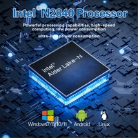 Mini PC industriel Axtron 12 cœurs, 2 LAN, 4 USB, 2 COM, N2840, DDR3 4G, WiFi, sans ventilateur, pour Linux et Android, neuf