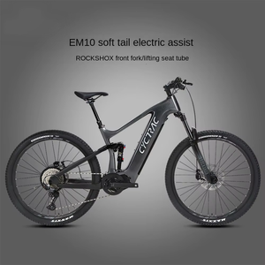 Vélo électrique à moteur central 12 vitesses 500W, haute puissance, 48V, VTT, batterie lithium intégrée, cadre en fibre de carbone, EM10 M560 Integrat - Product Image 3