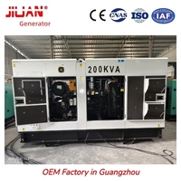 Groupe électrogène diesel insonorisé 200 kVA triphasé 160 kW avec moteur Baudouin Weichai, option ATS, fabriqué par l'usine OEM de Guangzhou