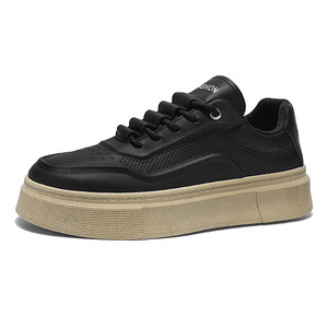 Nuevos Zapatos Blancos de Cuero para Hombre, Transpirables, con Suela Gruesa, Modernos, Versátiles, Casuales, para Uso Diario - Product Image 5