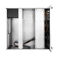 Châssis 4U pour montage en rack, refroidisseur de processeur 145 mm, 2 ventilateurs de 12 cm, 3 baies 3,5/2,5 pouces, alimentation ATX redondante 450 mm, stockage