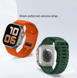 Bracelet de montre en silicone sport respirant et doux pour <span class=keywords><strong>Apple</strong></span> <span class=keywords><strong>Watch</strong></span> Series <span class=keywords><strong>7</strong></span>/8/9/10/11 - Product Image 4