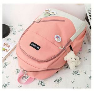 Girls' Geometric Korean Style 20-36L <b>Large</b> Capacity Eco-friendly Durable Zipper <b>Backpack</b> for High <b>School</b> & Primary Students - Product Image 5