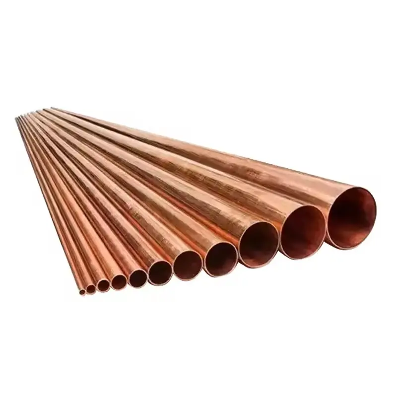 Tubulação de cobre de refrigeração Tubo de cobre 1/4 1/2 Polegada Tubo de cobre macio para ar condicionado e geladeira