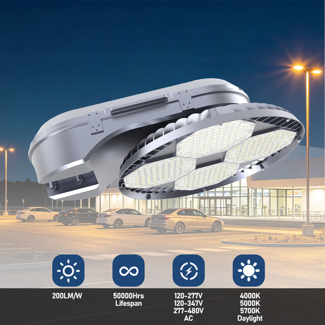 Factory Direct 300W-800W IP65 Aluminum Outdoor Area Lighting LED High Mast Light 5-Year Warranty 50000 Hours Lifespan for