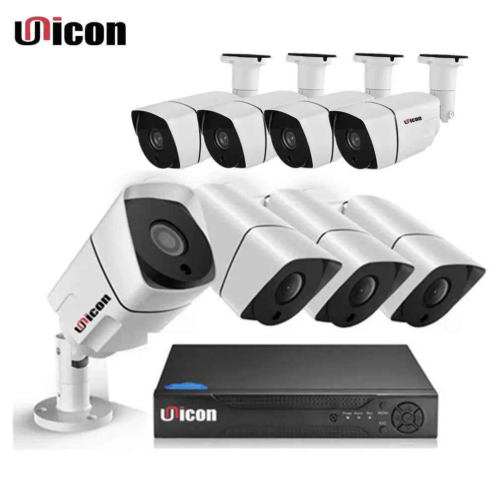 8 Channel 4 MP Super HD DVR Video Security System 8 Bullet Camera with all cables