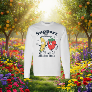 Camiseta de manga larga con diseño de Pride Love Wins de Support Your Fruity Friends - Product Image 3