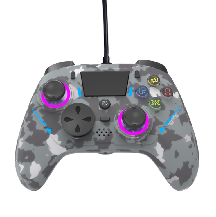 With Vibration Six Axis Motion Sensing P5 Wired Controller for PS5 Game Controller Directly Connected to PC Computer With Vibration Six Axis Motion Sensing P5 Wired Controller for PS5 Game Controller Directly Connected to PC Computer
