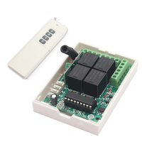 Télécommande RF à 4 canaux, pour transmetteur et récepteur, nouveauté, 12V DC, 10a
