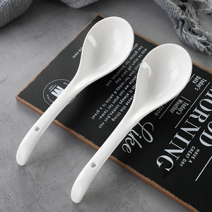 <span class=keywords><strong>Cuillère</strong></span> <span class=keywords><strong>à</strong></span> soupe/thé <span class=keywords><strong>en</strong></span> céramique/<span class=keywords><strong>porcelaine</strong></span> blanche de style chinois, 3 tailles (<span class=keywords><strong>petite</strong></span>, grande), avec crochet - Product Image 3