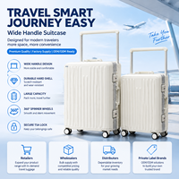 Valise à roulettes large de qualité supérieure, résistante aux rayures, coque rigide, cadre en aluminium, grande capacité, pour OEM ODM