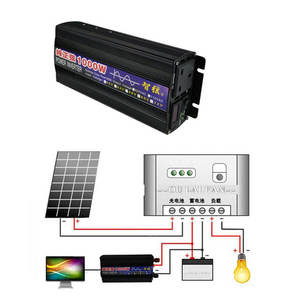 <span class=keywords><strong>Convertisseur</strong></span> de fréquence à onde sinusoïdale pure 1000W 500W DC <span class=keywords><strong>12V</strong></span> 24V 48V AC 220V, onduleur de puissance 50Hz 60Hz, transformateur pour voiture - Product Image 2