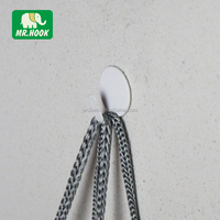 Probebi HR05 usage quotidien forme ronde mur adhésif crochet cintre crochet porte-manteau en plastique à usage quotidien