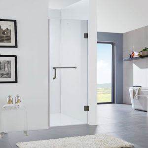 <span class=keywords><strong>Mampara</strong></span> de <span class=keywords><strong>ducha</strong></span> fija <span class=keywords><strong>abatible</strong></span> de vidrio templado sin marco para baño - Product Image 2