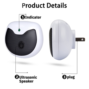 Dispositif répulsif à ultrasons avec contrôle électronique mouches <span class=keywords><strong>araignées</strong></span> Silverfish vêtements mites moucherons sûr pour enfants animaux de compagnie - Product Image 5