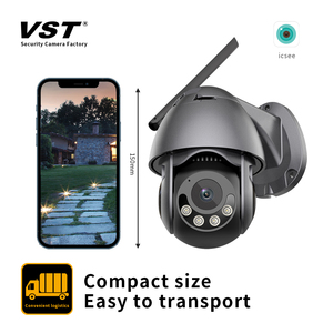 Icsee 3MP Dome không dây PTZ CCTV Camera H.265 nén video CMOS Tầm nhìn ban đêm chiếu sáng thấp Hỗ trợ thẻ SD Wifi - Product Image 4