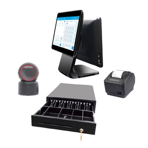 Terminal de caisse tactile à double écran 15,6 pouces, système POS tout-en-un, caisse enregistreuse de vente au détail, Caja Registradora Sistemas - Product Image 1