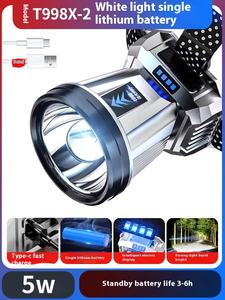 ไฟฉายคาดศีรษะ LED แบบชาร์จซ้ำได้ สว่างพิเศษ ระยะไกล กันน้ำ เหมาะสำหรับตกปลาตอนกลางคืนและใช้เป็นไฟฉายคนงานเหมือง แสงแรง มาตรฐาน IP65 แบตเตอรี่ลิเธียมไอออน - Product Image 6