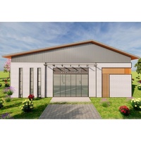 Maison préfabriquée en acier moderne populaire pour la maison préfabriquée résidentielle de vacances